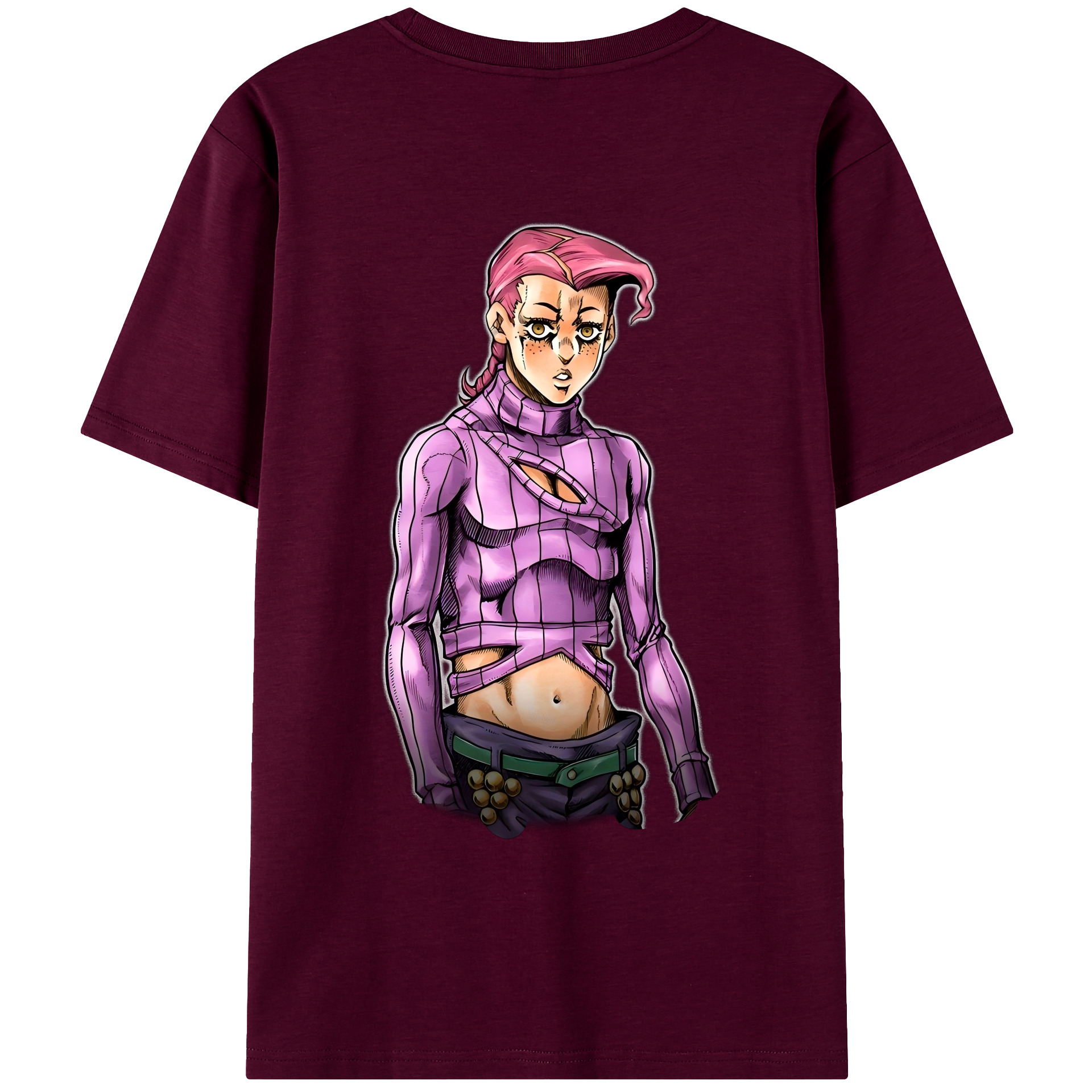 （画像用） ジョジョの奇妙な冒険 ビネガー?ドッピオ JoJo's Bizarre Adventure Vinegar Doppio レディース半袖Tシャツ(バックプリント)